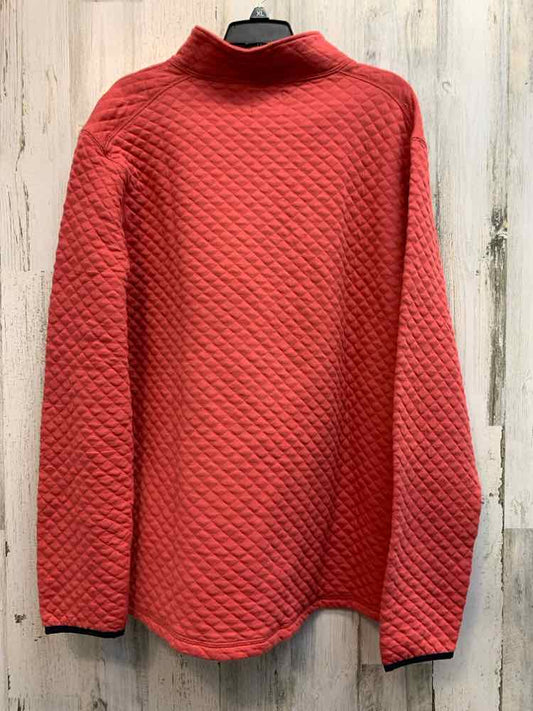 NWT J CREW JACKETS / COATS Size XL BRICK RED QUILTED PULL-OVER JACKET Jacket