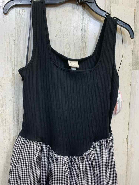 NWT A NEW DAY Dresses and Skirts Size S BLK/WHT Checkered SLEEVELESS MIDI Dress