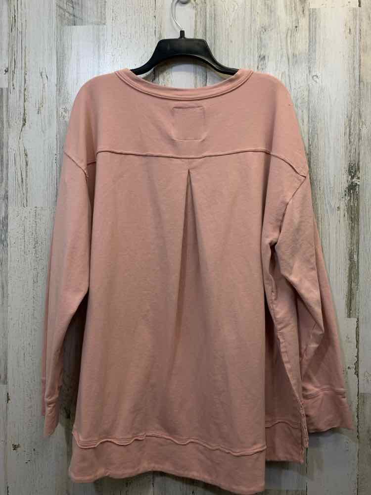 ALL WORTHY HUNTER MCGRADY Tops Size XL BLUSH SWEATSHIRT Sweatshirt