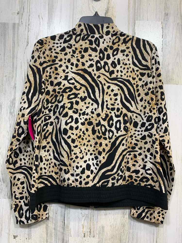ZENERGY BY CHICO'S/LEOPARD PRINT ZIP JACKET