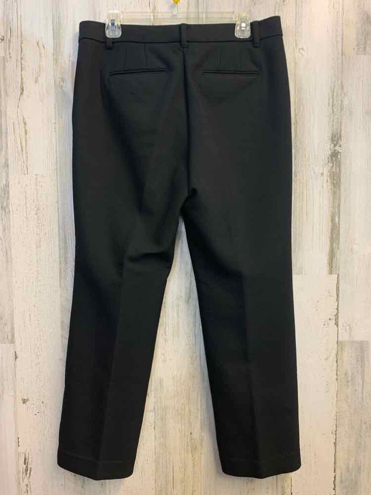 PRE-OWNED Size 10P ANN TAYLOR BOTTOMS Black Solid PANTS Pants/BLACK PANTS. CLAPS