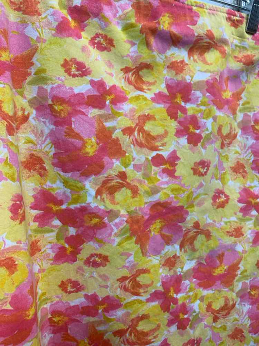 PRE-OWNED OLD NAVY Dresses and Skirts YELLOW/PINK/WHITE Floral MIDI Midi/FLORAL
