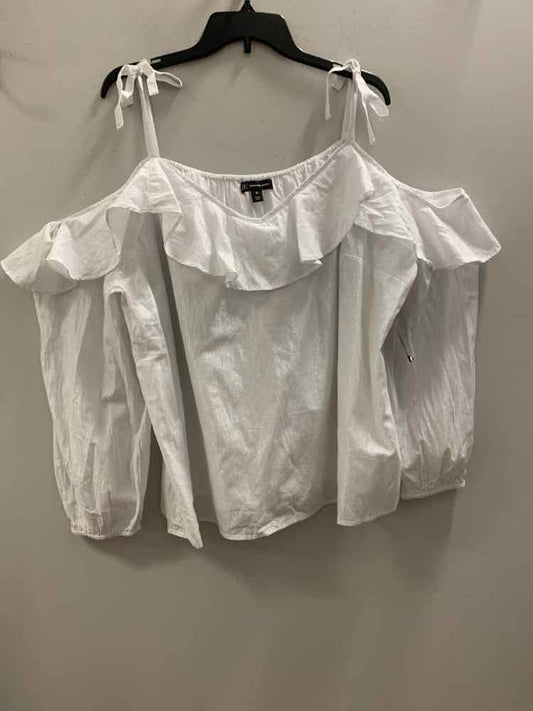 NWT INC PLUS SIZES Size 2X White SPAGHETTI STRAP TOP