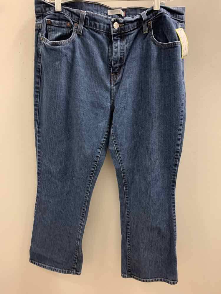 USED Size 16S LEVIS BOTTOMS Blue DENIM Jeans
