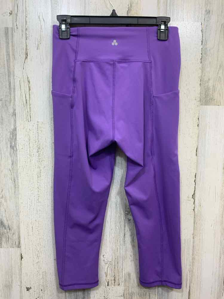 PRE-OWNED TEK GEAR BOTTOMS M Purple Solid CAPRI Activewear Bottom/PURPLE CAPRI A