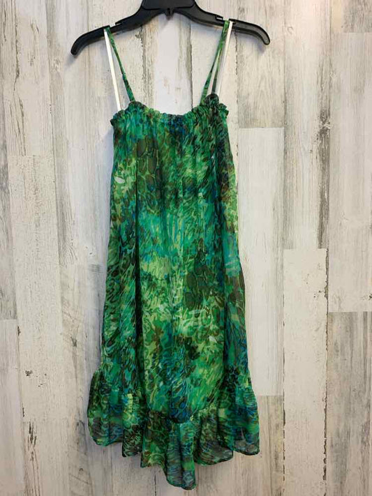 PRE-OWNED MADISON LEIGH Dresses and Skirts Size 4 Green ABSTRACT Dress