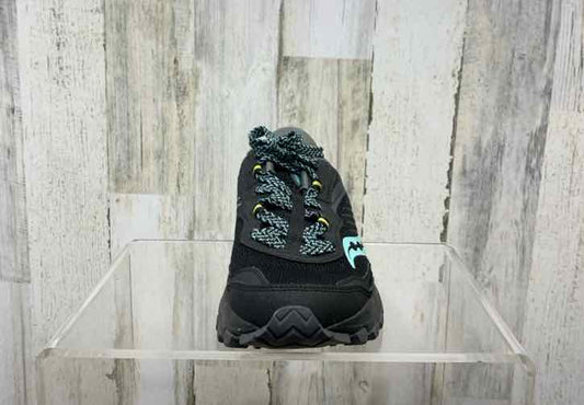 PRE-OWNED SAUCONY SHOES Shoe Size 8.5 BLACK/AQUA TENNIS Shoes/BLACK/AQUA TENNIS