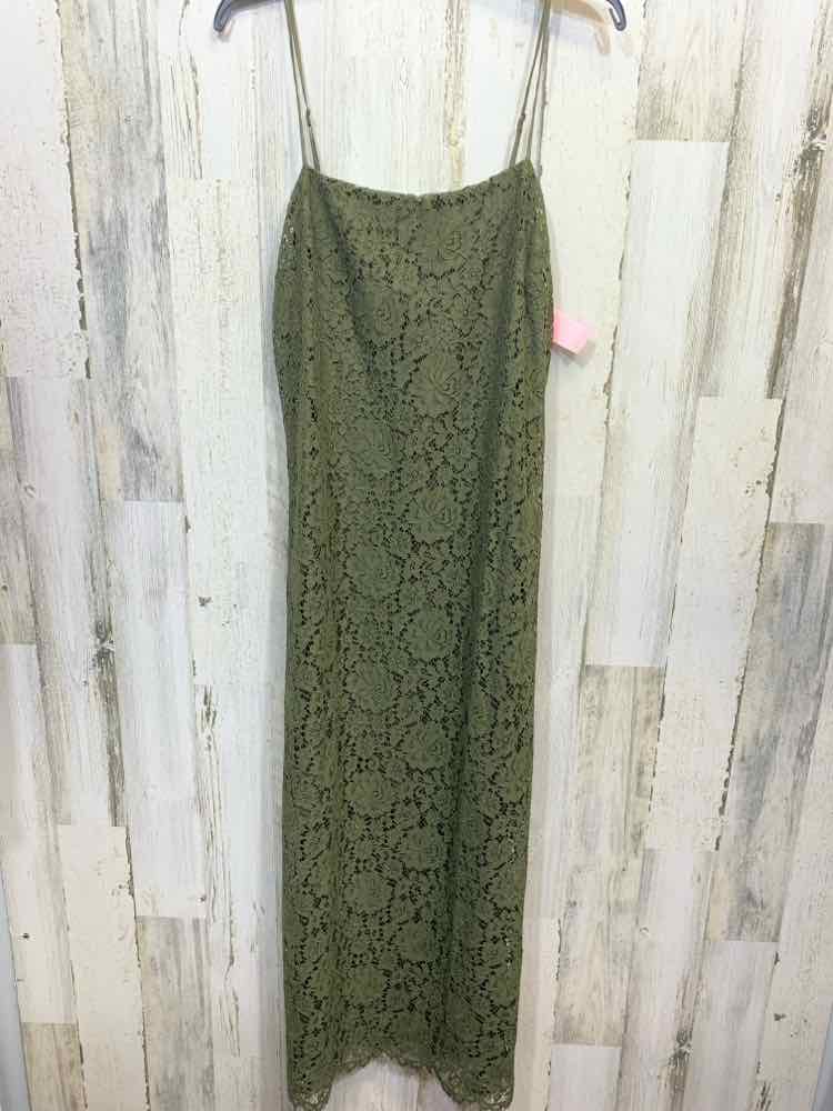 NWT GAP Dresses and Skirts Size L Olive Lace MIDI Dress/OLIVE LACE MIDI SLIP DRE