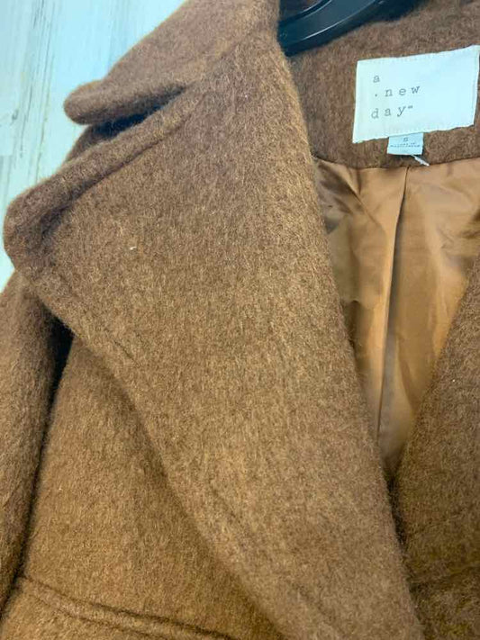 NWT A NEW DAY JACKETS / COATS Size S Tan Fur FURRY PLAIN LONG SLEEVES Jacket