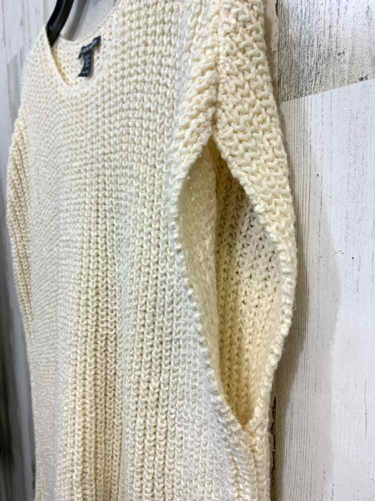 PRE-OWNED EILEEN FISHER Size XL Tops Cream Knit SLEEVELESS SWEATER