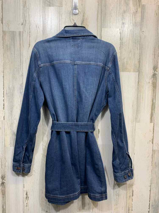 PRE-OWNED DULUTH TRADING CO. JACKETS / COATS Size L Denim Solid Jacket (Outdoor)