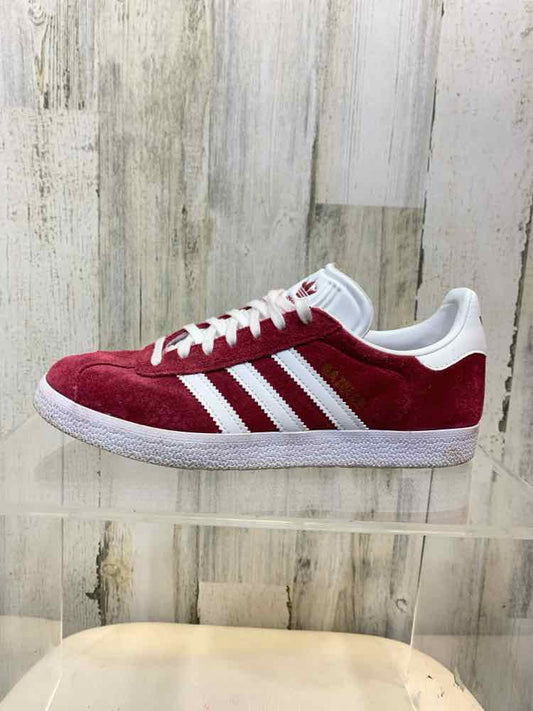 PRE-OWNED ADIDAS SHOES Shoe Size 6 BURG/WHT SNEAKERS Shoes