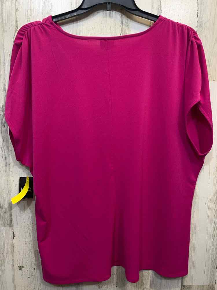 NWT INC Tops Size 3X Fuschia Solid SLEEVELESS Blouse