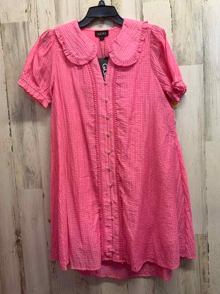NWT GIGIO Dresses and Skirts Size S Pink Solid SUNDRESS Dress/PINK SUN-DRESS W/