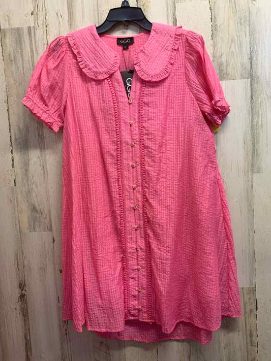 NWT GIGIO Dresses and Skirts Size S Pink Solid SUNDRESS Dress/PINK SUN-DRESS W/