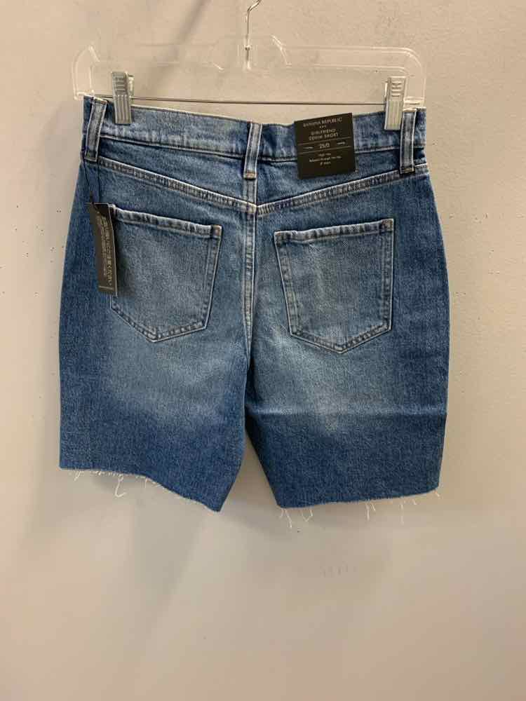 NWT Size 0 BANANA REPUBLIC BOTTOMS Blue Shorts