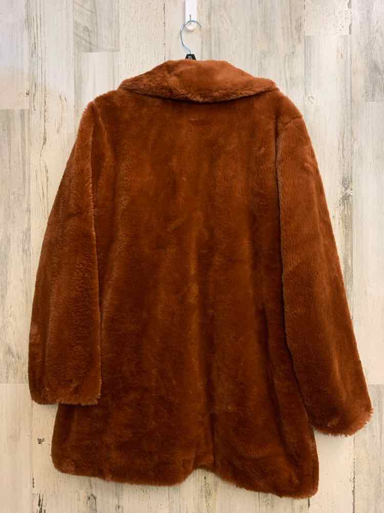 PRE-OWNED BLANKNYC JACKETS / COATS Size M RUST LONG SLEEVES Jacket/FAUX FUR W/PO