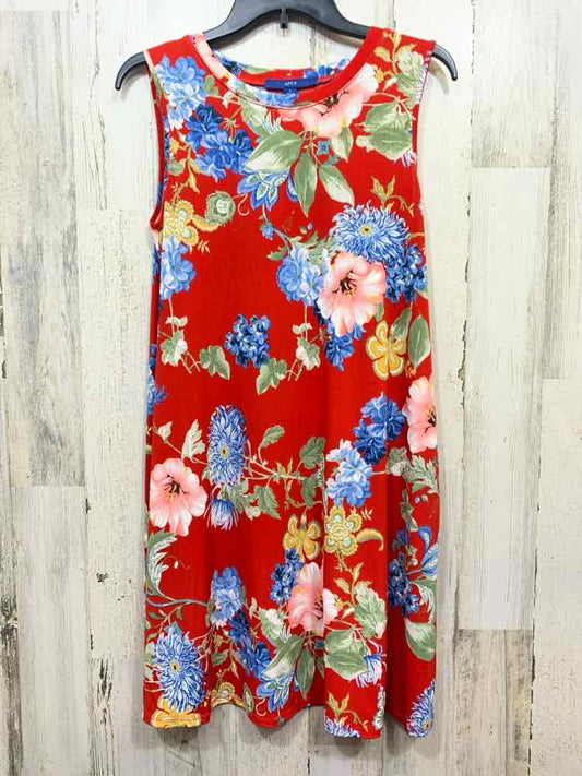 PRE-OWNED APT. 9 Dresses and Skirts Size S RED/BLUE/GRN/PINK/WHT Floral Dress/FL