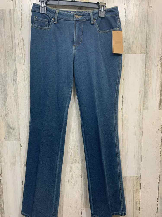 NWT Size 8P COLDWATER CREEK BOTTOMS Denim BOOT CUT Jeans/NATURAL WAIST STRETCH