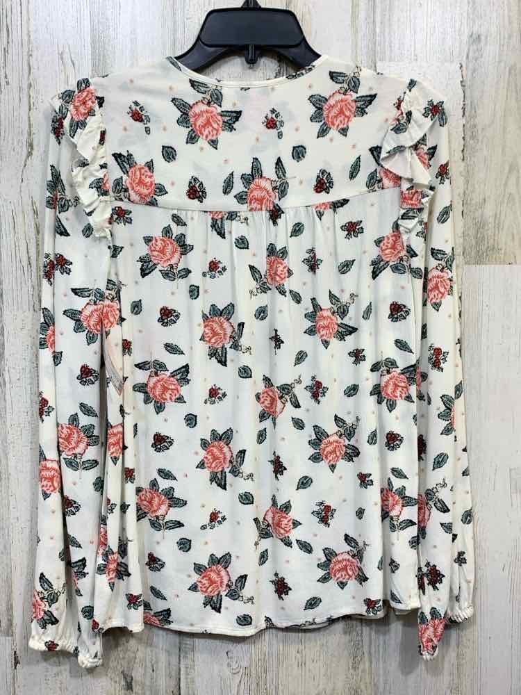 LUCKY BRAND Tops Size XS OFF WHITE Floral LONGSLEEVE TOP