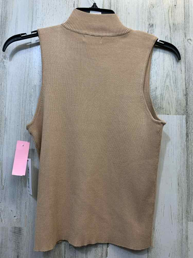 NWT CALVIN KLEIN Tops Size L Tan SLEEVELESS TOP