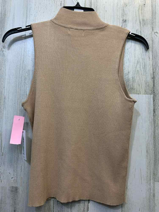 NWT CALVIN KLEIN Tops Size L Tan SLEEVELESS TOP
