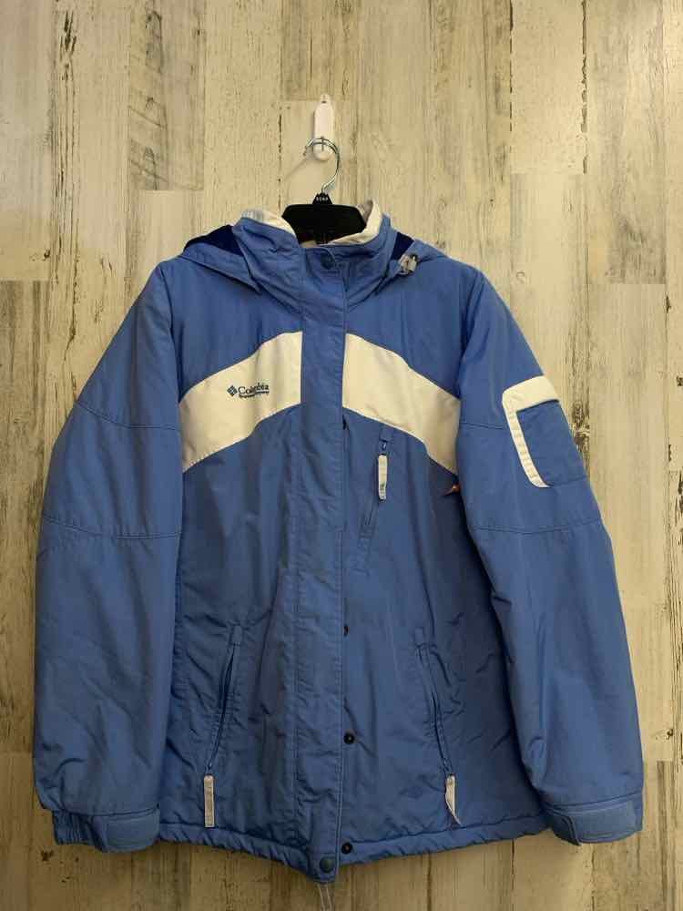 PRE-OWNED COLUMBIA JACKETS / COATS Size XL BLUE/WHITE LONG SLEEVES Jacket/DETACH