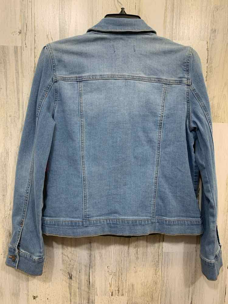 PRE-OWNED CROWN & IVY JACKETS / COATS Size M Blue Denim LONG SLEEVE Jacket