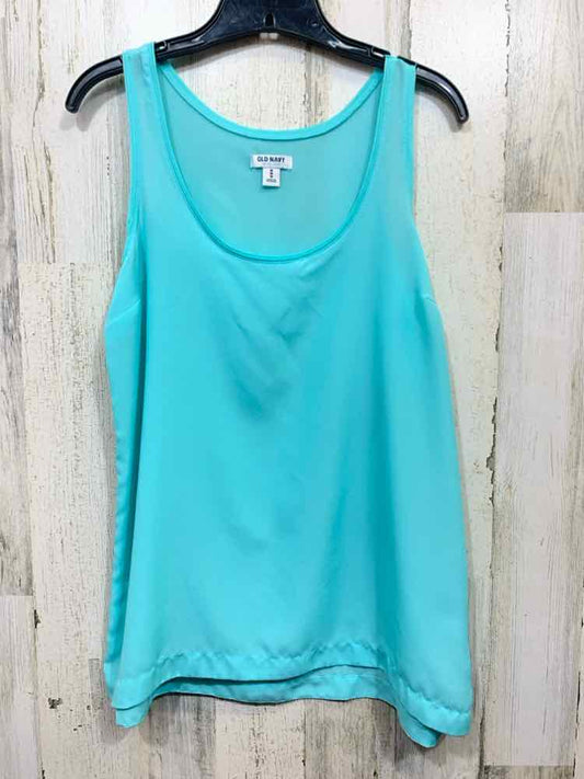 PRE-OWNED OLD NAVY/SLEEVELESS SHELL LIGHTWEIGHT SCOOP NECK