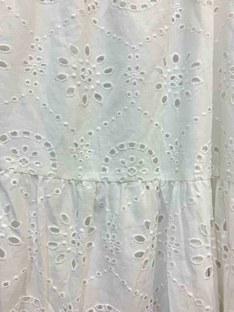 NWT A NEW DAY XL BOTTOMS White Eyelet TIERED Midi