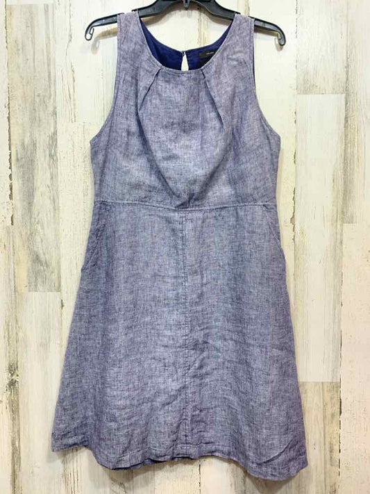 PRE-OWNED TAHARI Dresses and Skirts Size 10 Blue Linen LINEN DENIM Dress/SHIFT F