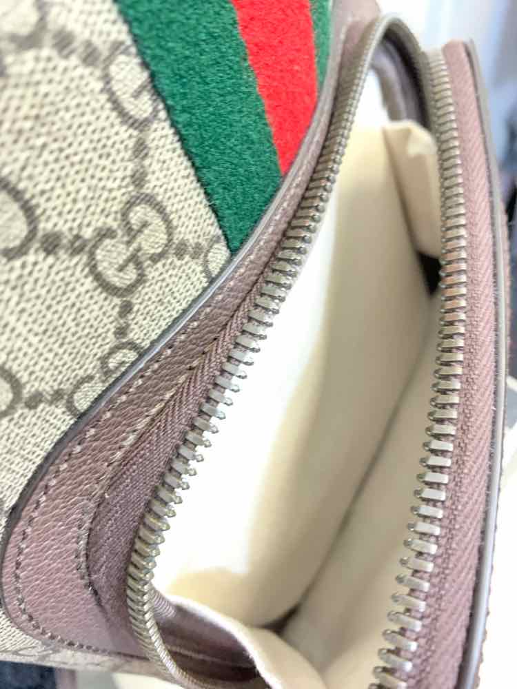 PRE-OWNED GUCCI BGE/BRN Handbag