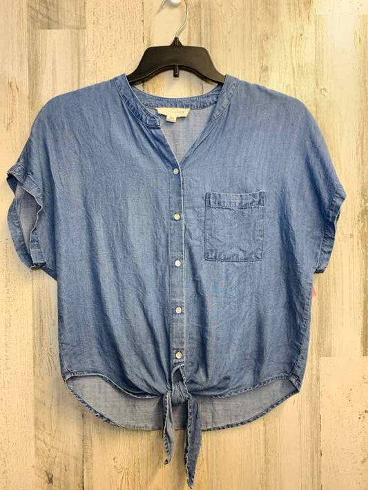 PRE-OWNED LOVESTITCH Tops Size M Blue SHORT SLEEVES TOP