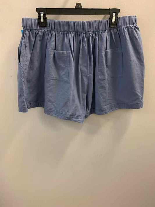 Size 2X BOTTOMS Blue Shorts