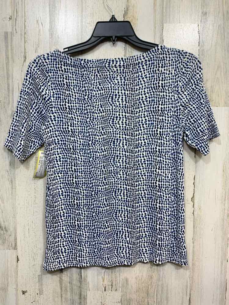 PRE-OWNED CHICO'S/SPOTTED RIBBED KNIT TEE