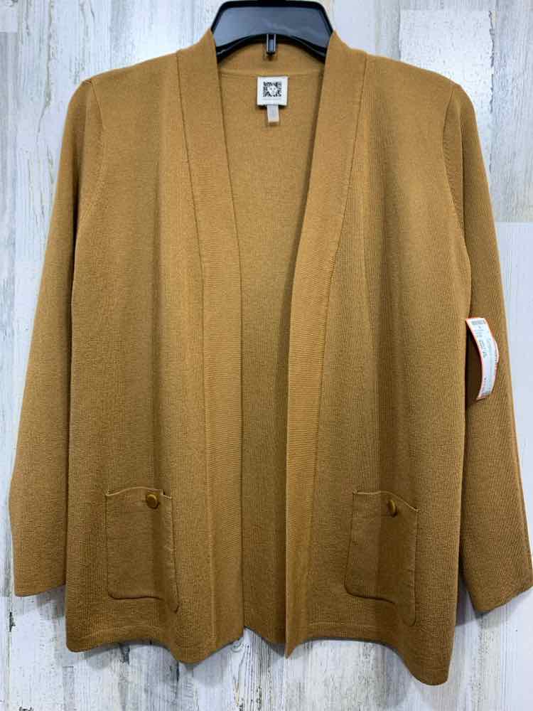 PRE-OWNED ANNE KLEIN Tops Size PS Camel OPEN Cardigan