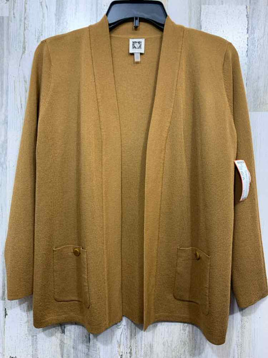 PRE-OWNED ANNE KLEIN Tops Size PS Camel OPEN Cardigan