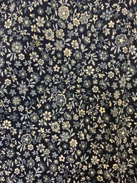 PRE-OWNED MICHAEL KORS PLUS SIZES Size 2X BLU Floral LONG SLEEVES TOP