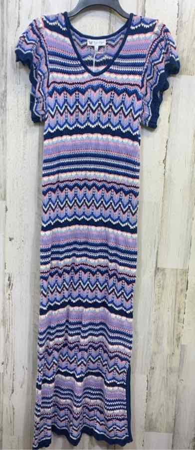 NWT JESSICA SIMPSON Dresses and Skirts Size L LT BLU/PINK/WHT/NAVY BLUE Dress/V-