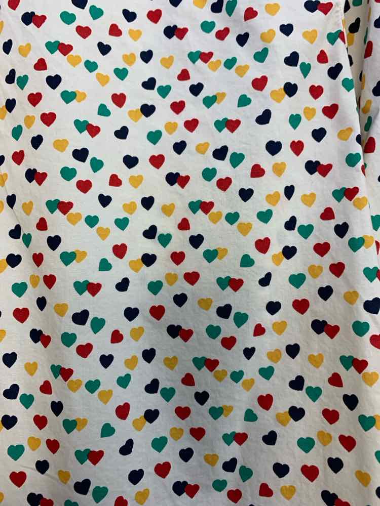 TALBOTS Tops Size M Multi-Color HEARTS LONG SLEEVES Shirt