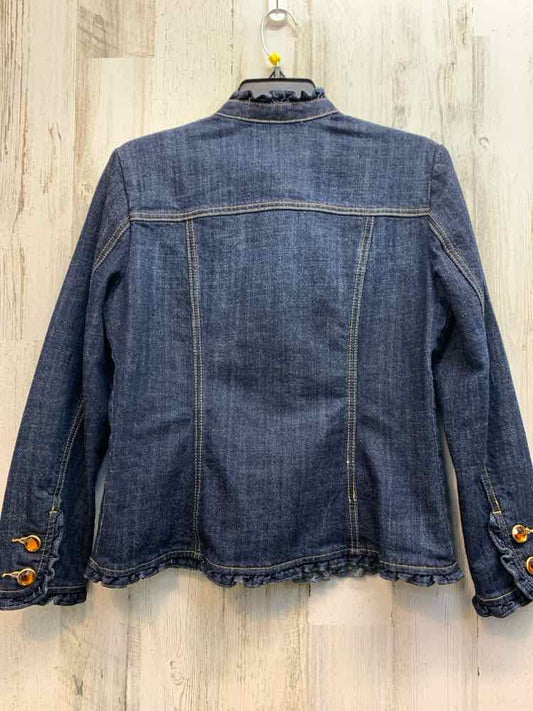 PETITE SOPHISTICATED Tops Size PS DARK BLUE Denim JACKET Jacket