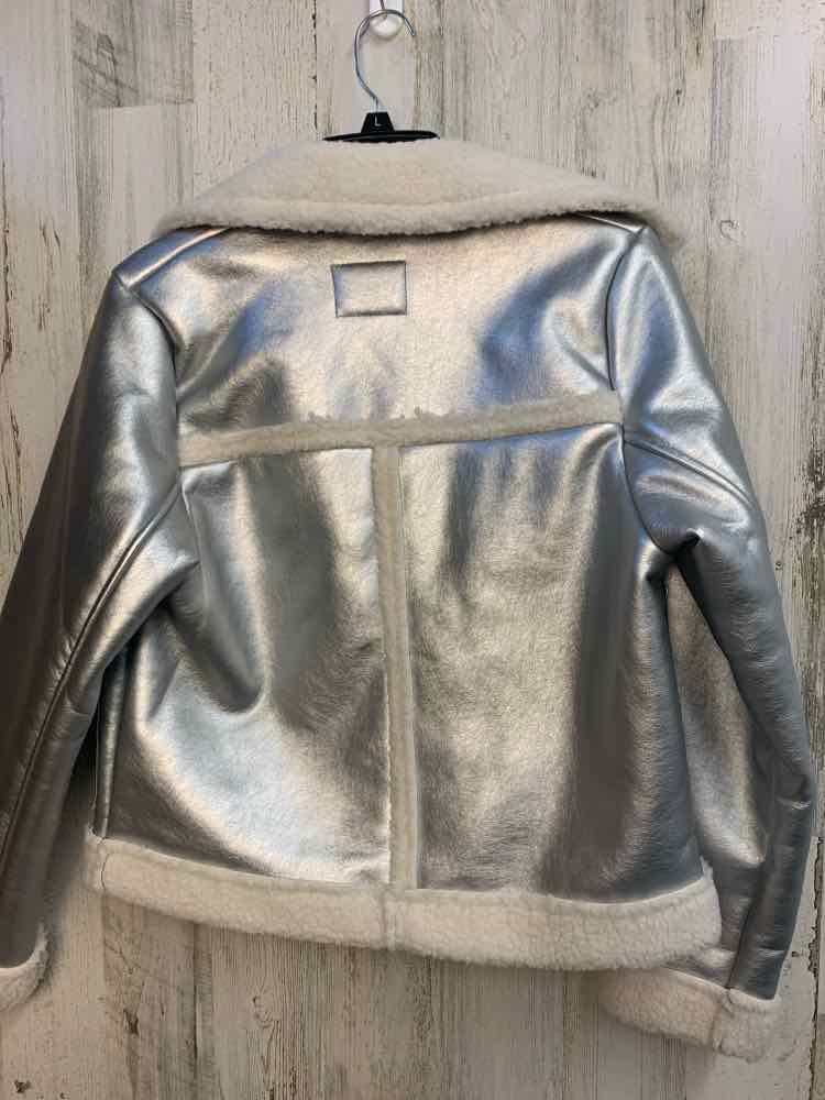 NWT A NEW DAY JACKETS / COATS Size XS Silver LONG SLEEVES Jacket