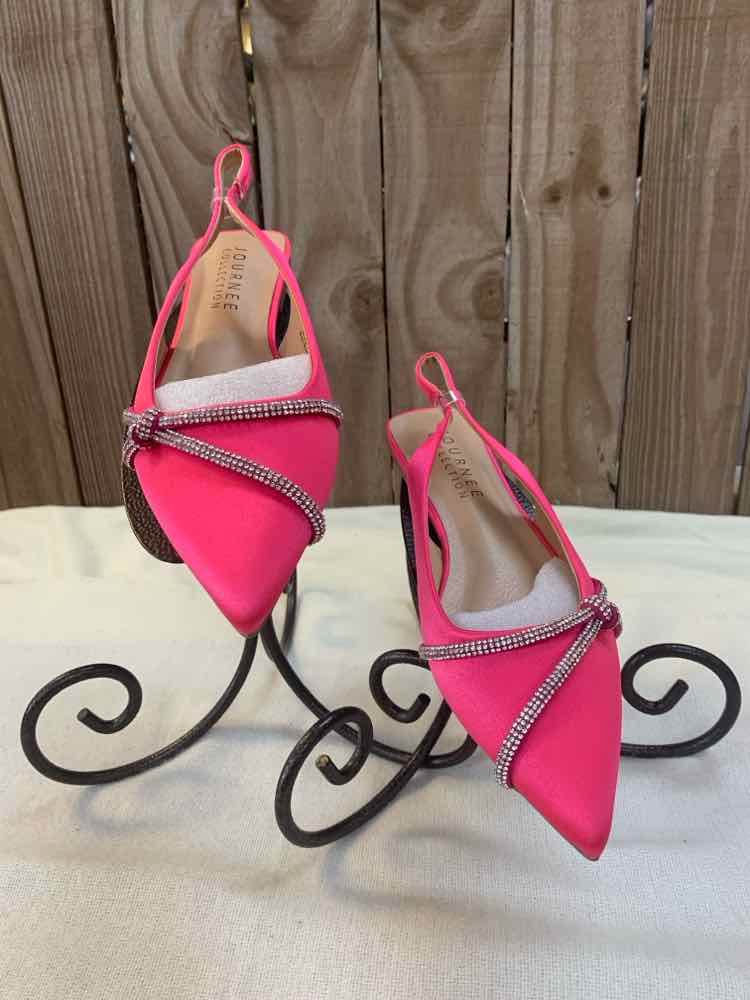 NWT JOURNEE COLLECTION SHOES 9 Pink SLING BACK Shoes