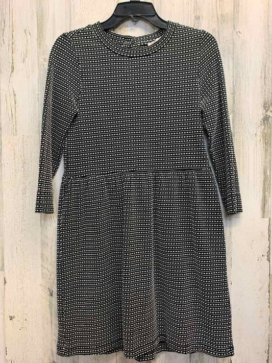 LOFT Dresses and Skirts Size XS BLK/WHT DOTS/LINES LONG SLEEVES Dress