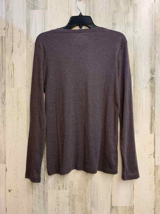 EDDIE BAUER Tops Size TM HEATHER PLUM LONG SLEEVES TOP