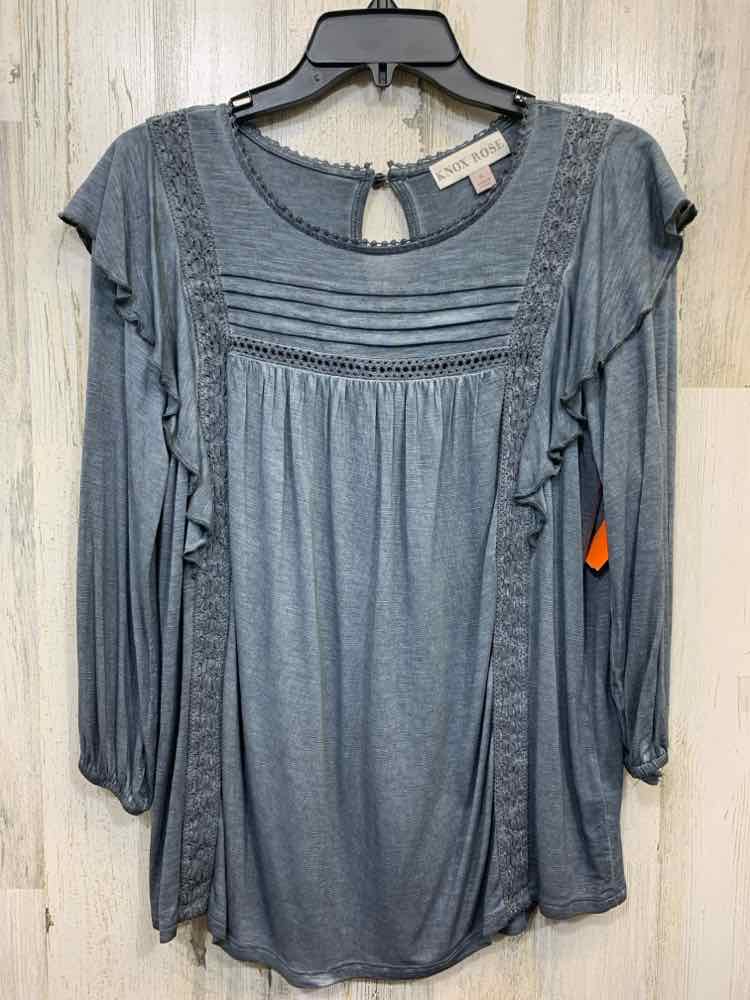 KNOX ROSE Tops Size S Gray 3/4 LENGTH TOP