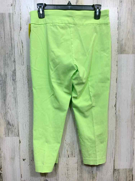 PRE-OWNED Size 8 ALFANI BOTTOMS Lime Green Solid CAPRI CAPRI/LIME GREEN CAPRI PA