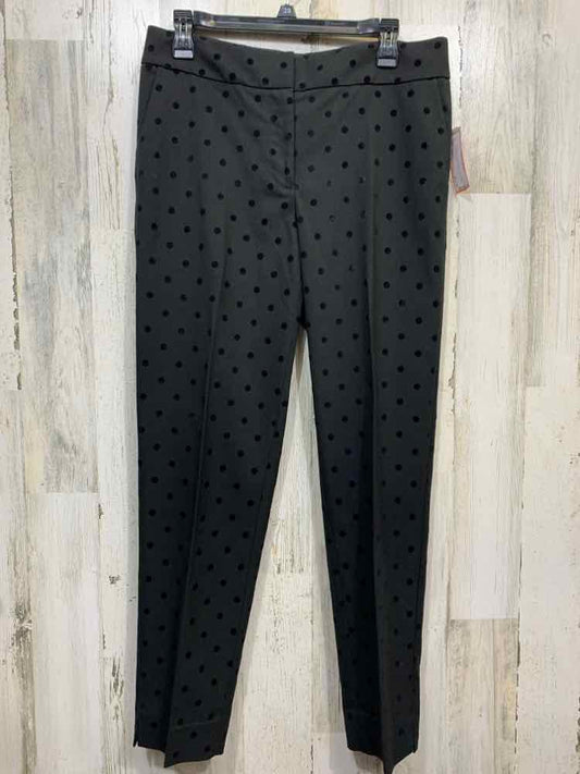 PRE-OWNED TALBOTS Size 6 BOTTOMS Black Polka Dot ANKLE Pants