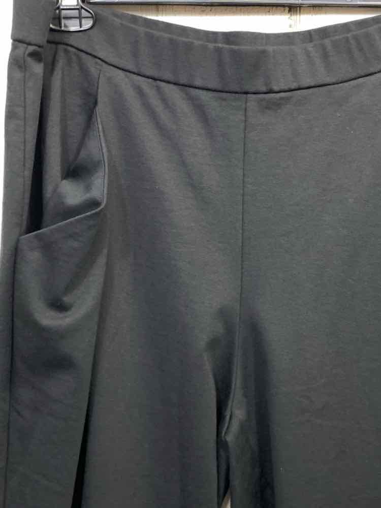 PRE-OWNED EILEEN FISHER Size XL BOTTOMS Black STRAIGHT Pants