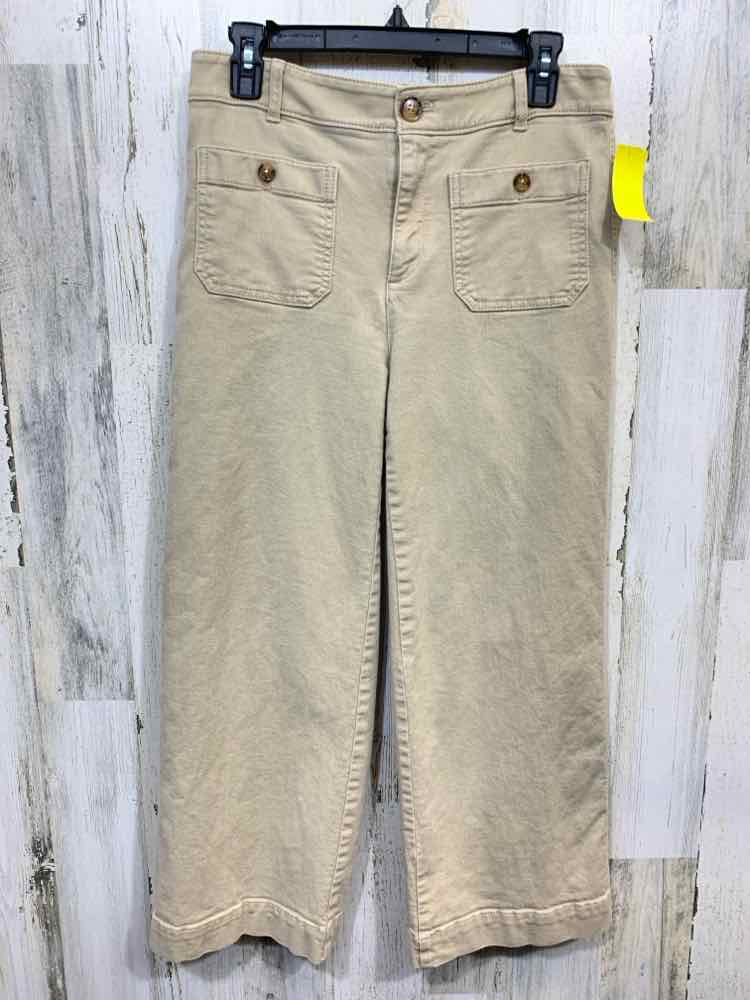 PRE-OWNED Size 4 LOFT/UTILITY PATCH-POCKET CROPPED PANT
